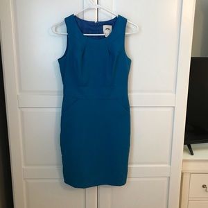Teal J. Crew suiting dress